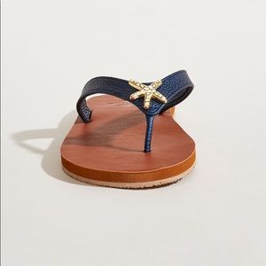 NEW Havana Enamel Starfish Sandal Flip Flops Amanda Blu